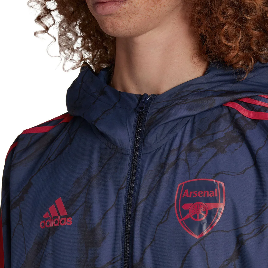 ADIDAS MEN ARSENAL WINDBREAKER JACKET BLUE