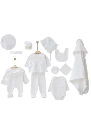 Ann White Newborn Coming Home Set (11 Pcs)