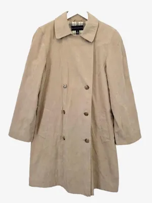 Assorted Brands Sophisticated Suede Longline Coat Size S