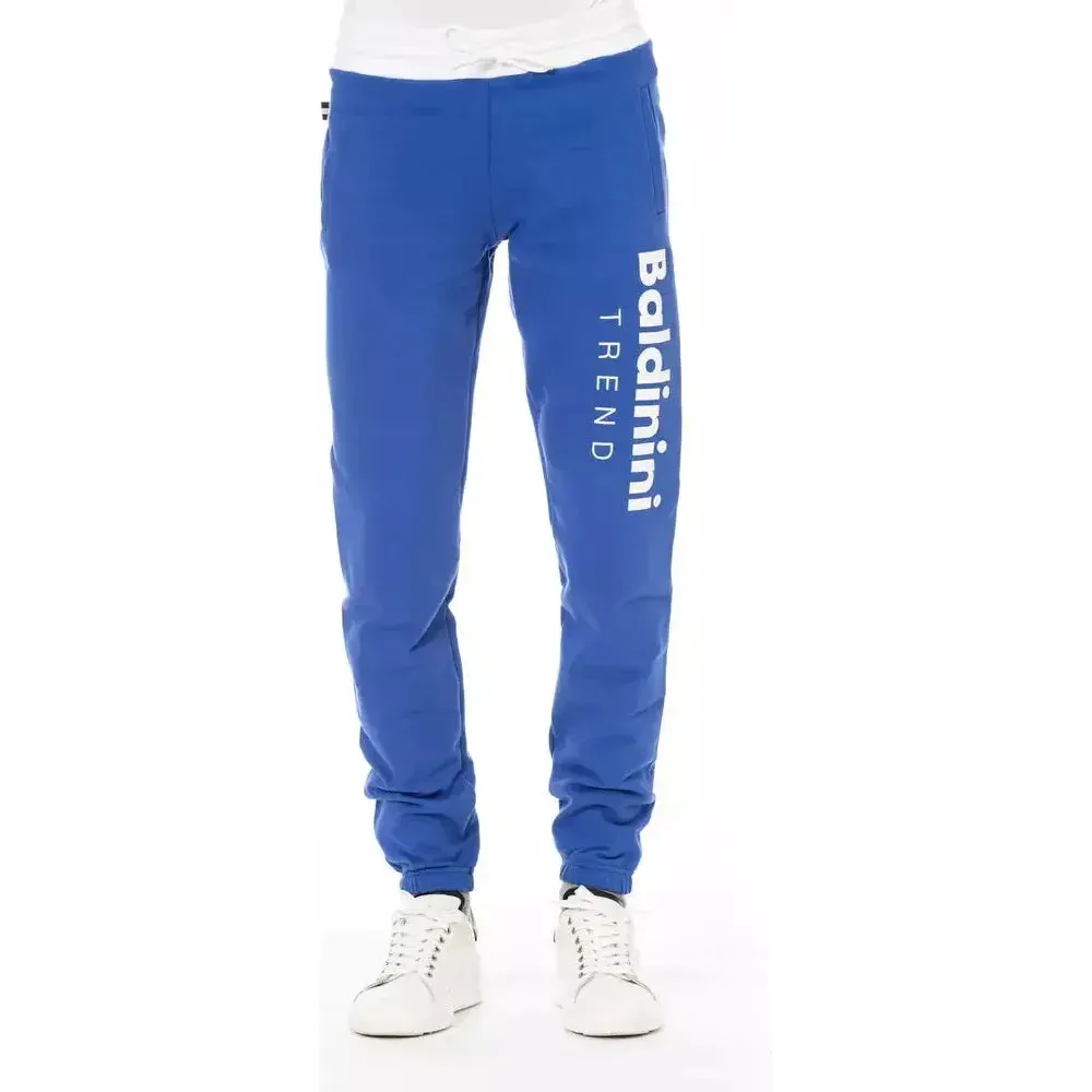 Baldinini Trend Blue Cotton Men Pant