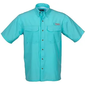 Bimini Bay  Men's Short Sleeve Aqua Flats