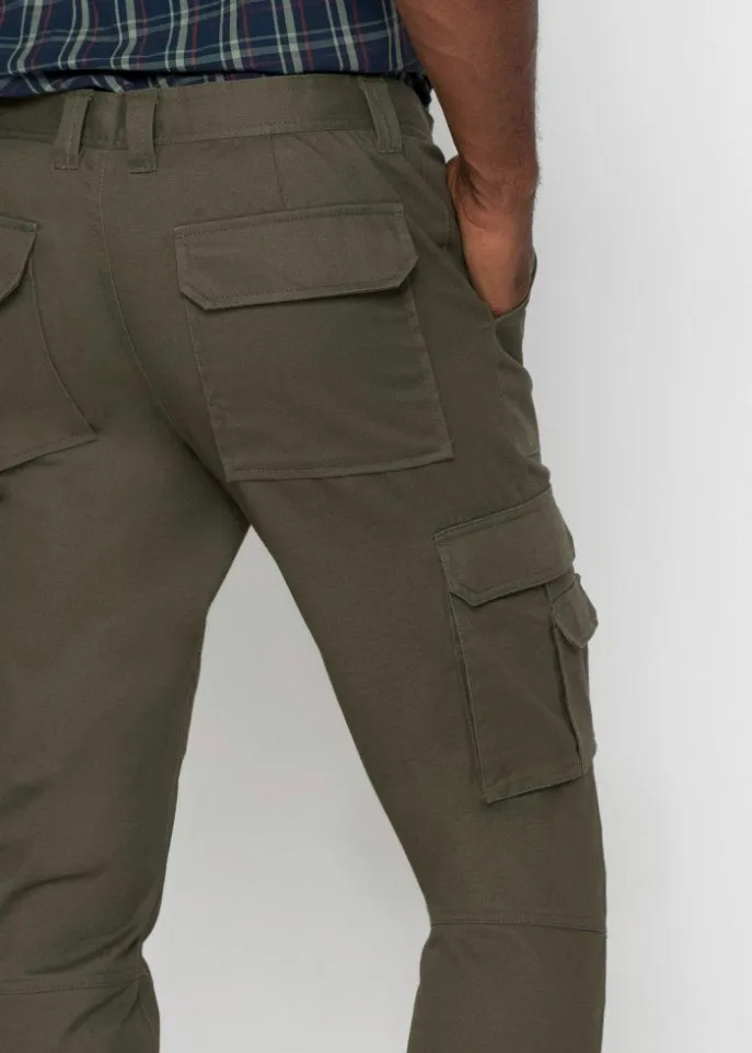 Bpc Selection Teflon Trim Straight Cargo Pants, Green