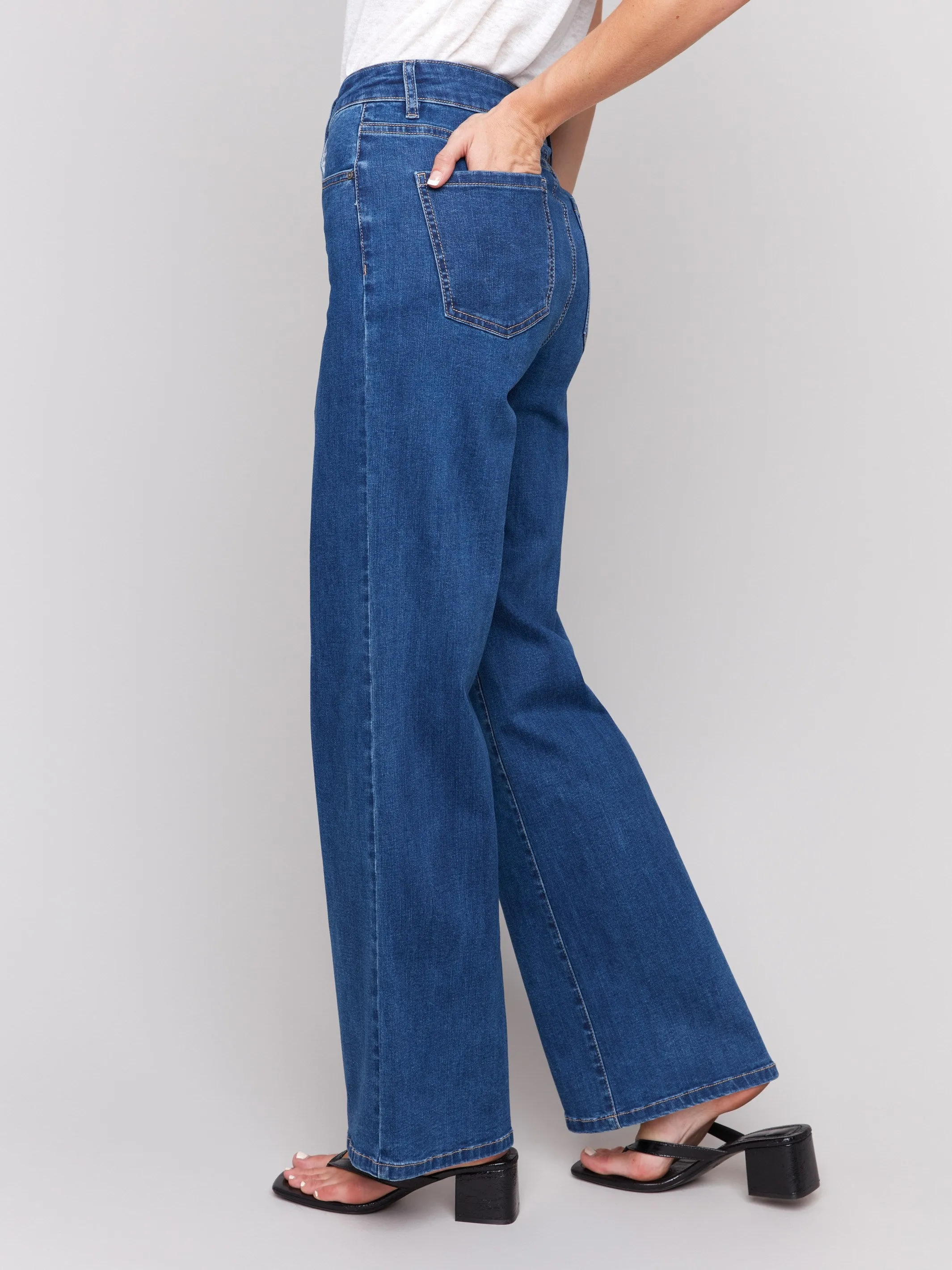 Chloe Wide Leg Jeans - Indigo