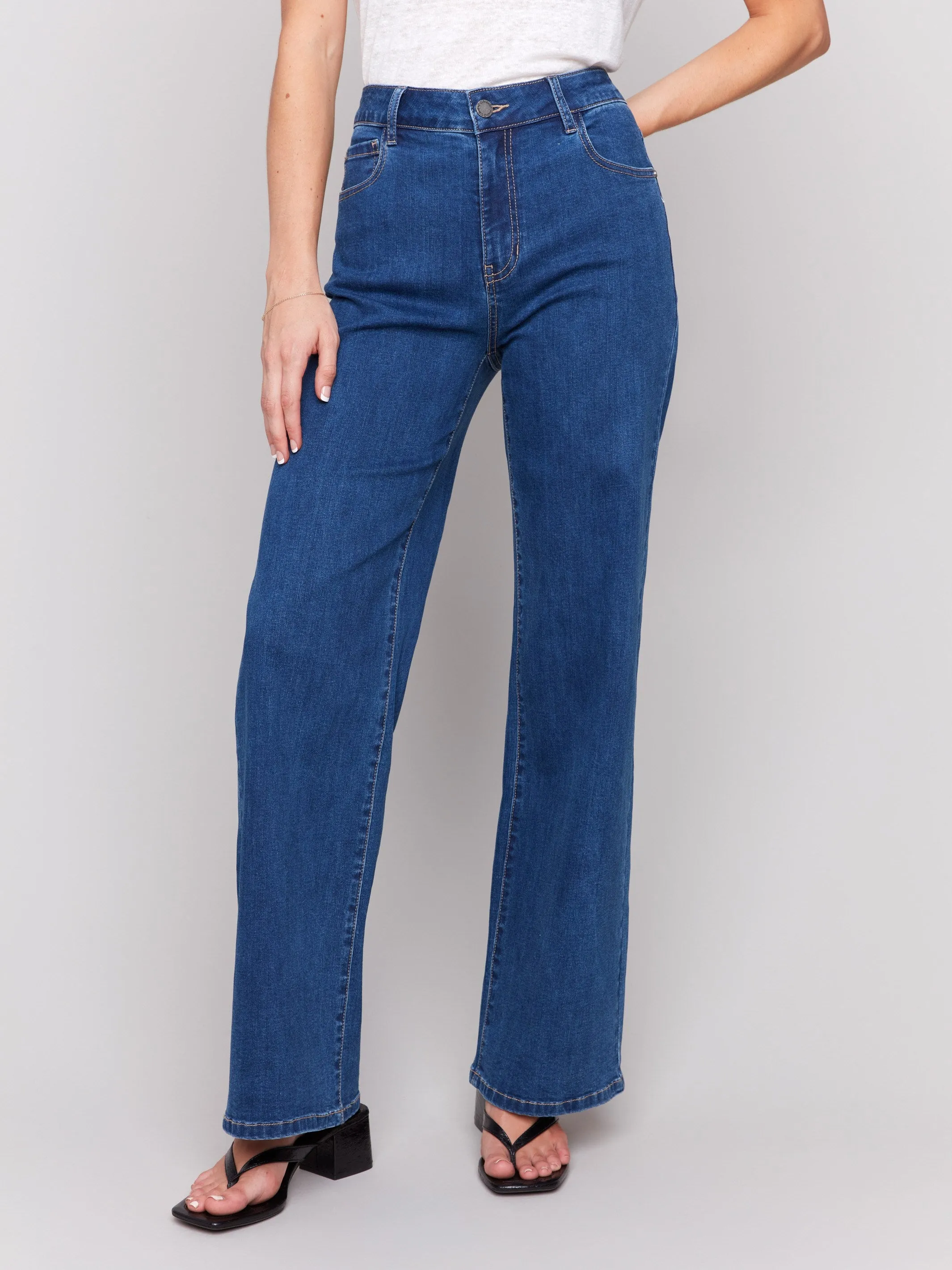 Chloe Wide Leg Jeans - Indigo