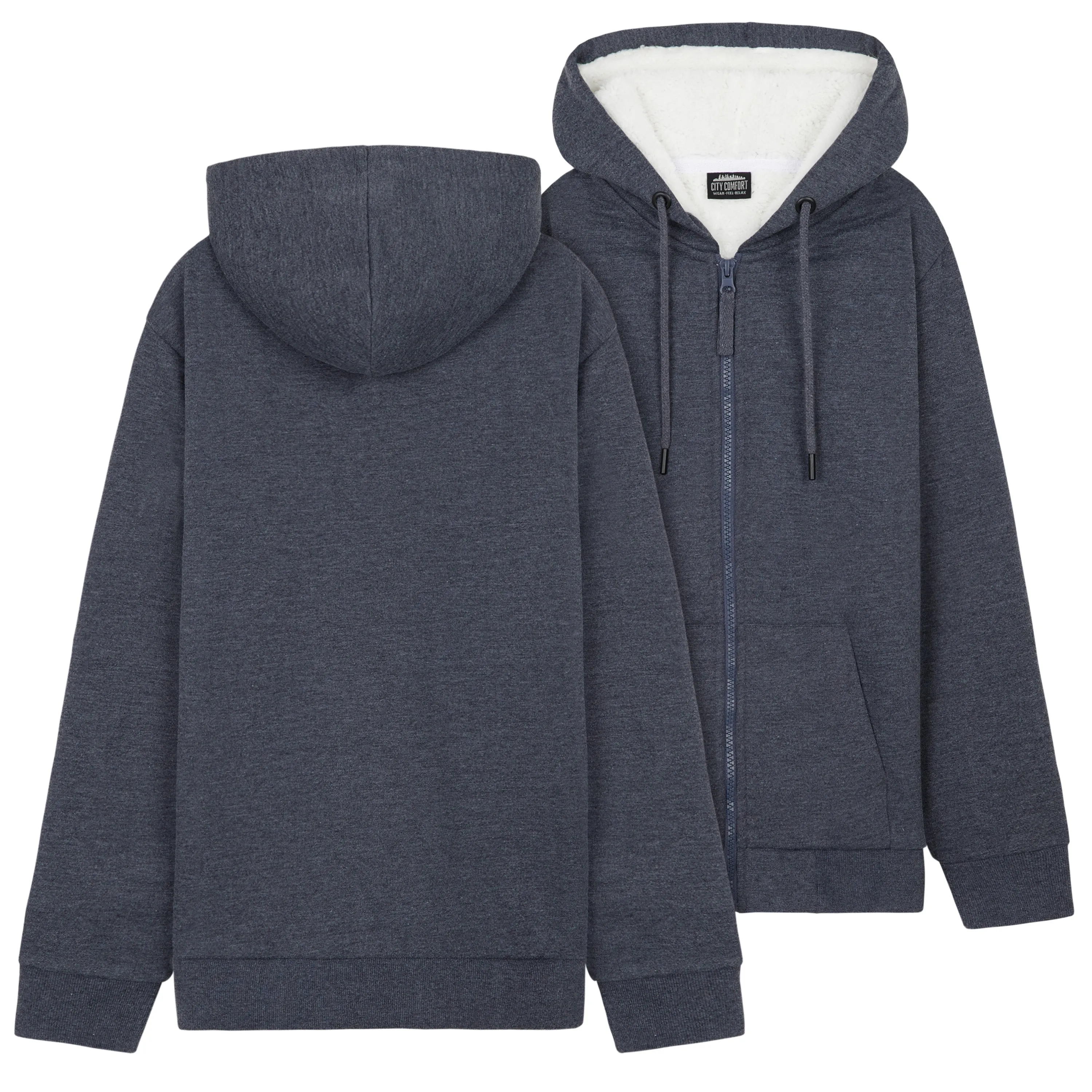 CityComfort Fleece Lined Hoodie for Kids & Teenagers