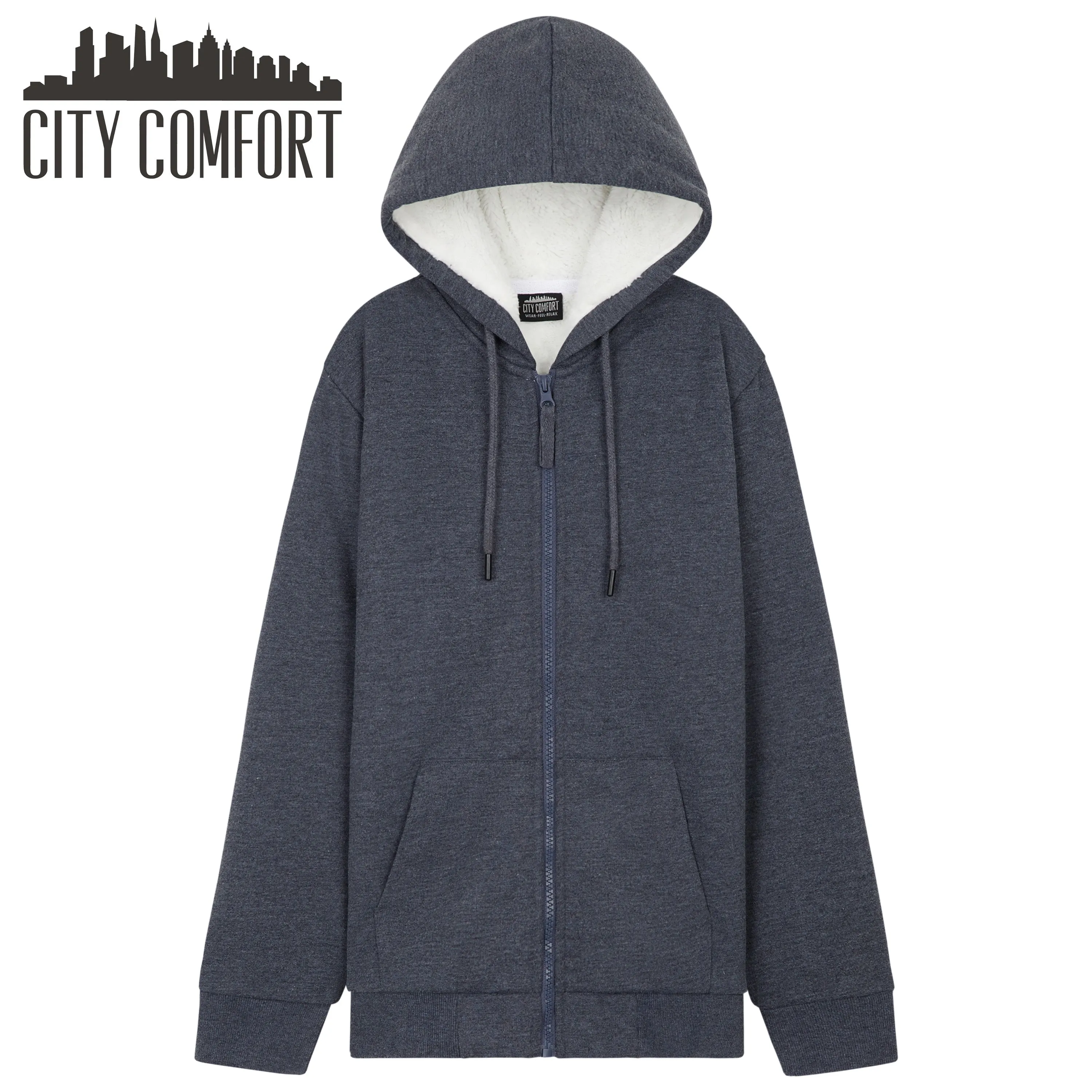 CityComfort Fleece Lined Hoodie for Kids & Teenagers