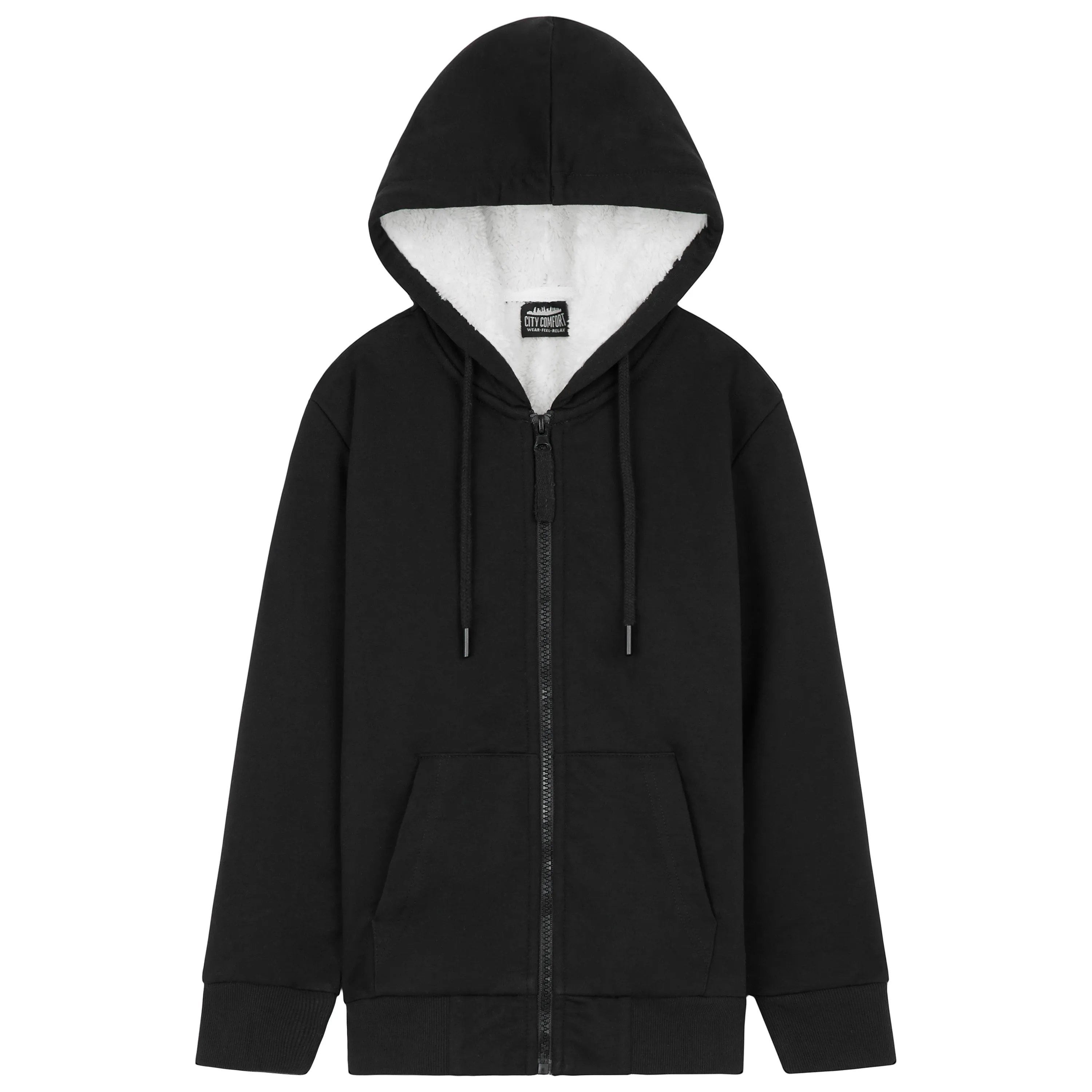 CityComfort Fleece Lined Hoodie for Kids & Teenagers