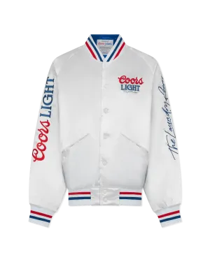 Coors Light 1980 Satin Stadium Bomber Jacket