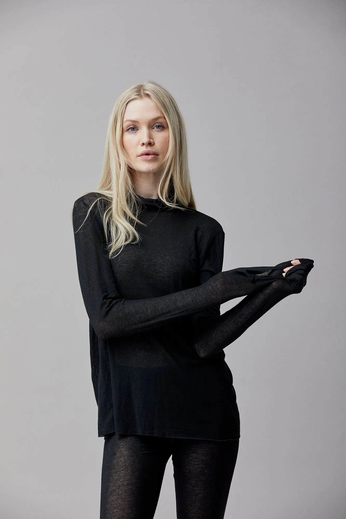 Cotton Cashmere Turtleneck