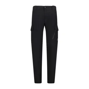 CP COMPANY Stretch Sateen Zip Pocket Cargo Pants Black