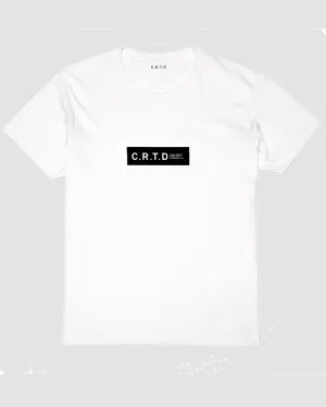 C.R.T.D LOGO COTTON T-SHIRT IN WHITE