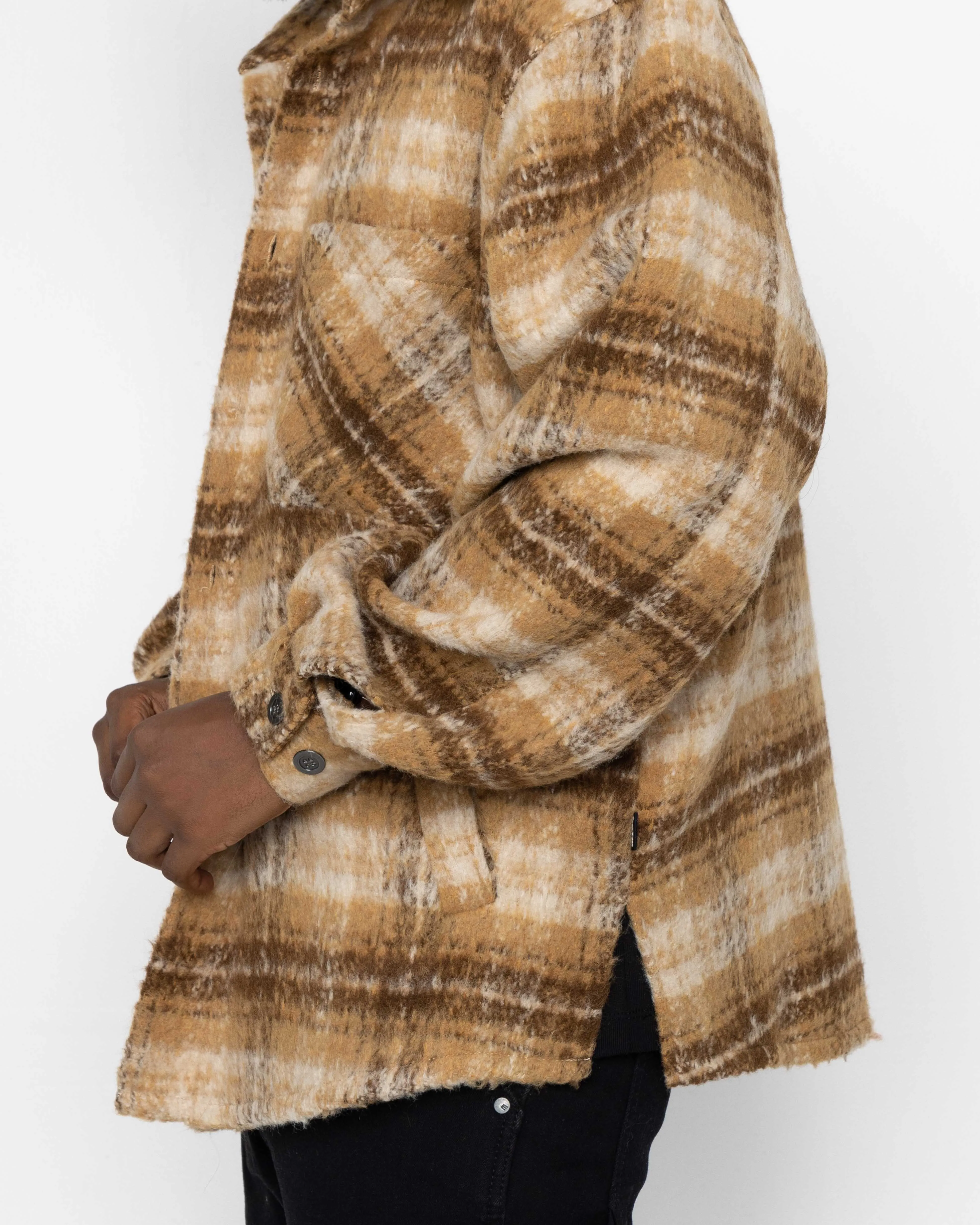 EPTM SIDE SLIT FLANNEL-TAN