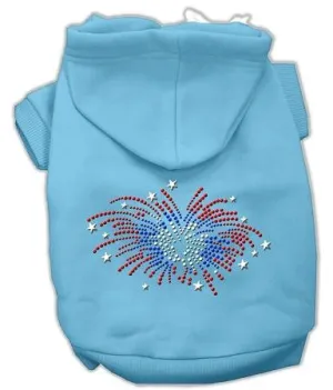 Fireworks Rhinestone Hoodie Baby Blue M (12)