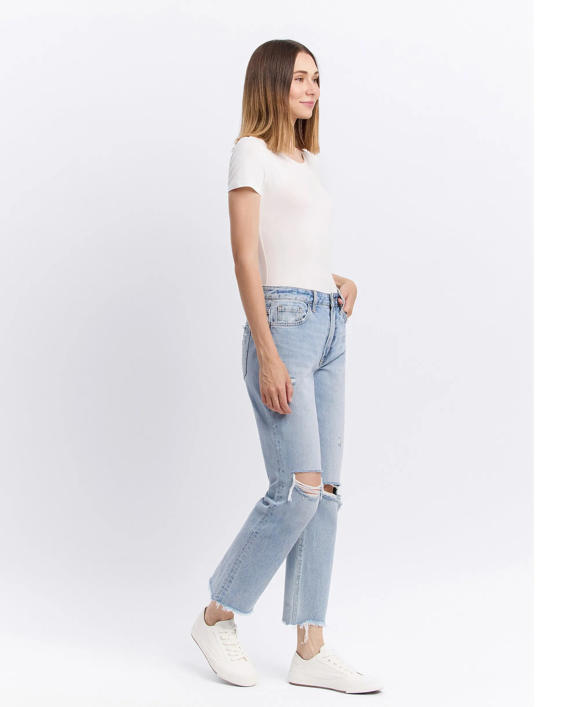 Flexible - Super High Rise Relaxed Straight Jeans