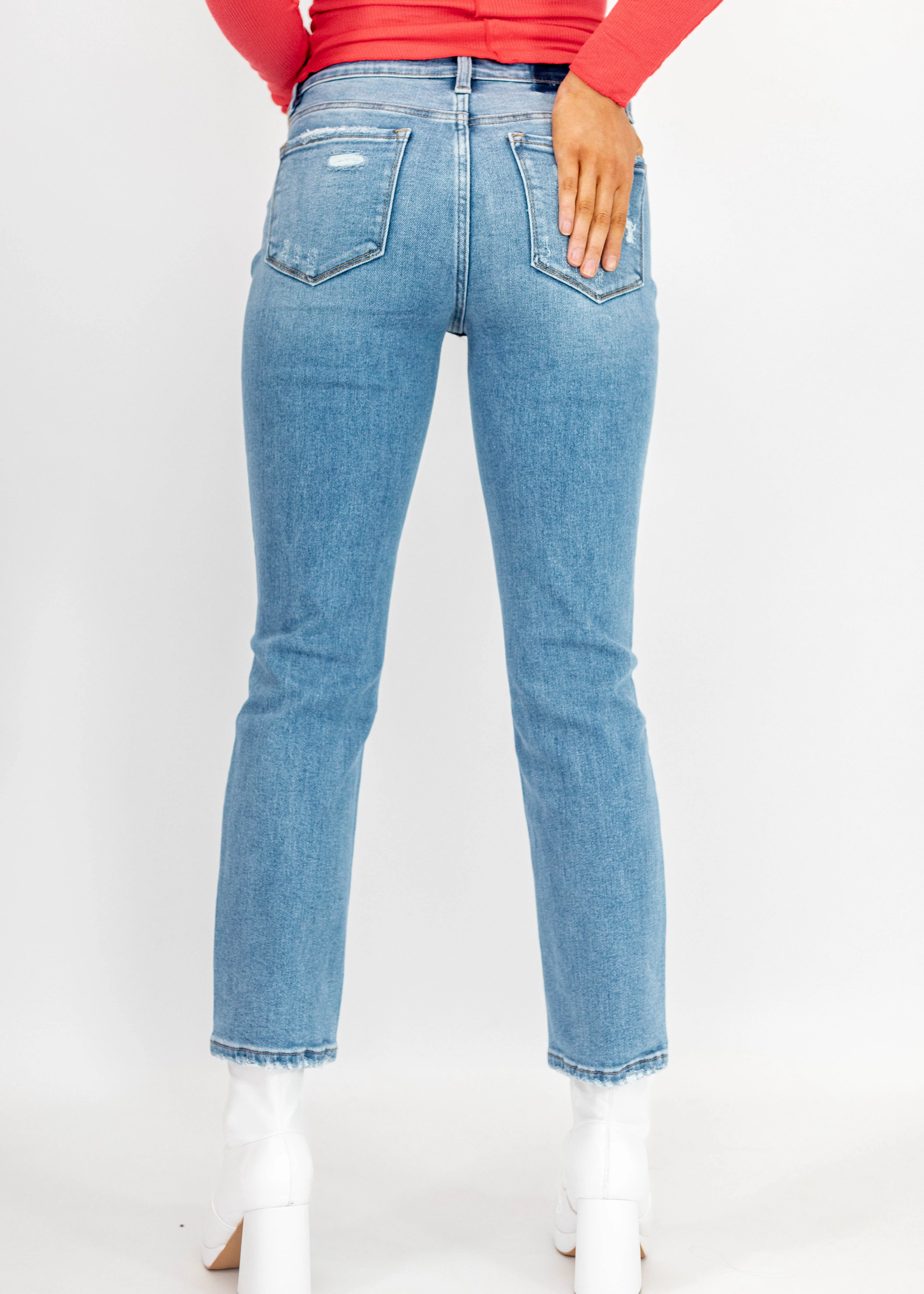 Flying Monkey Skylar HR Slim Straight Jeans