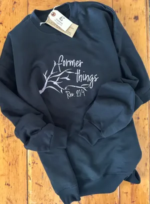 Former Things Sweatshirt, Black, Thistle, Distressed