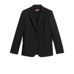 Fune Two-button Black Wool Jacket