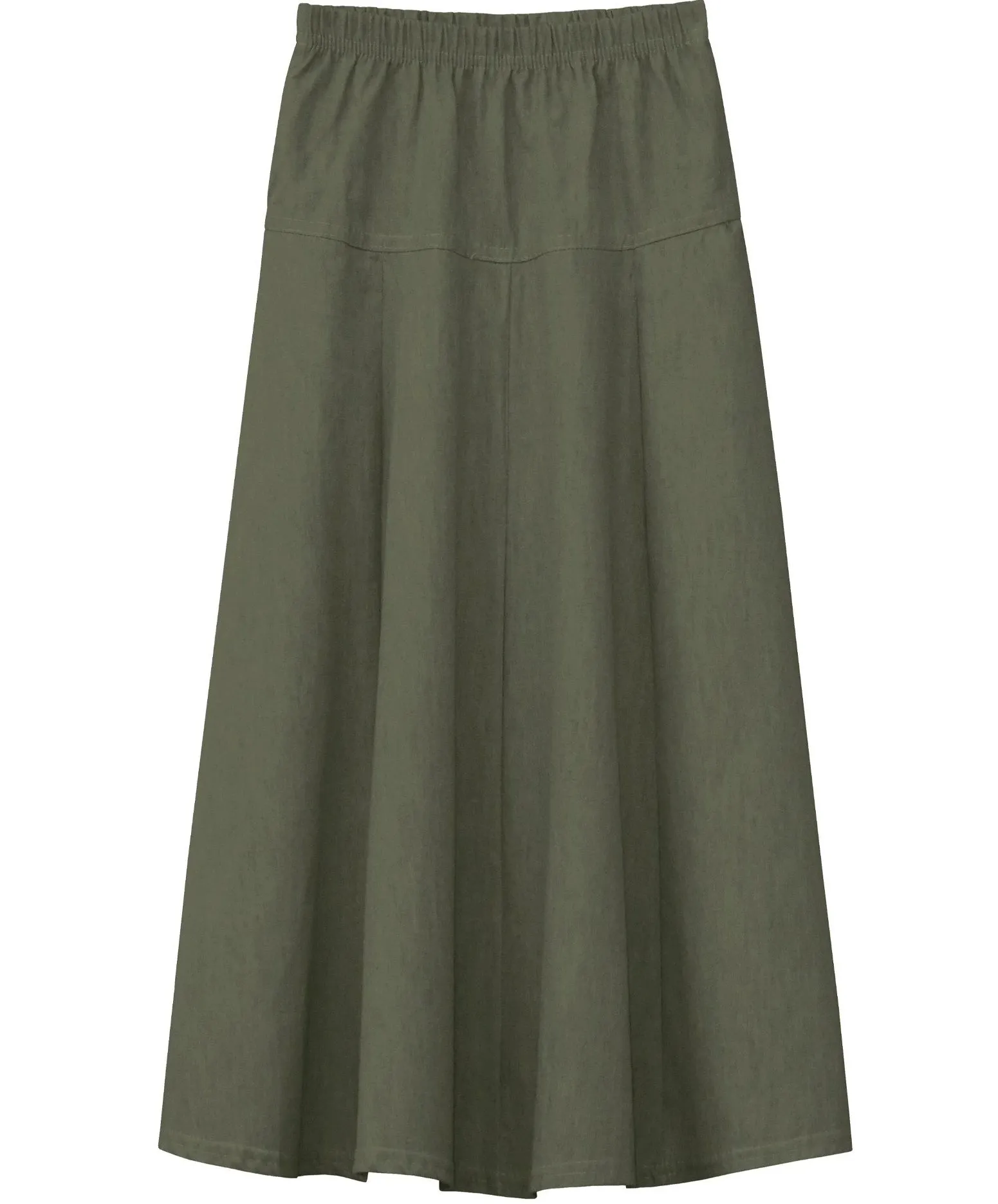 Girl's Ultra Soft Lightweight Denim Fit and Flare A-Line Maxi Skirt 4 to 18 years old