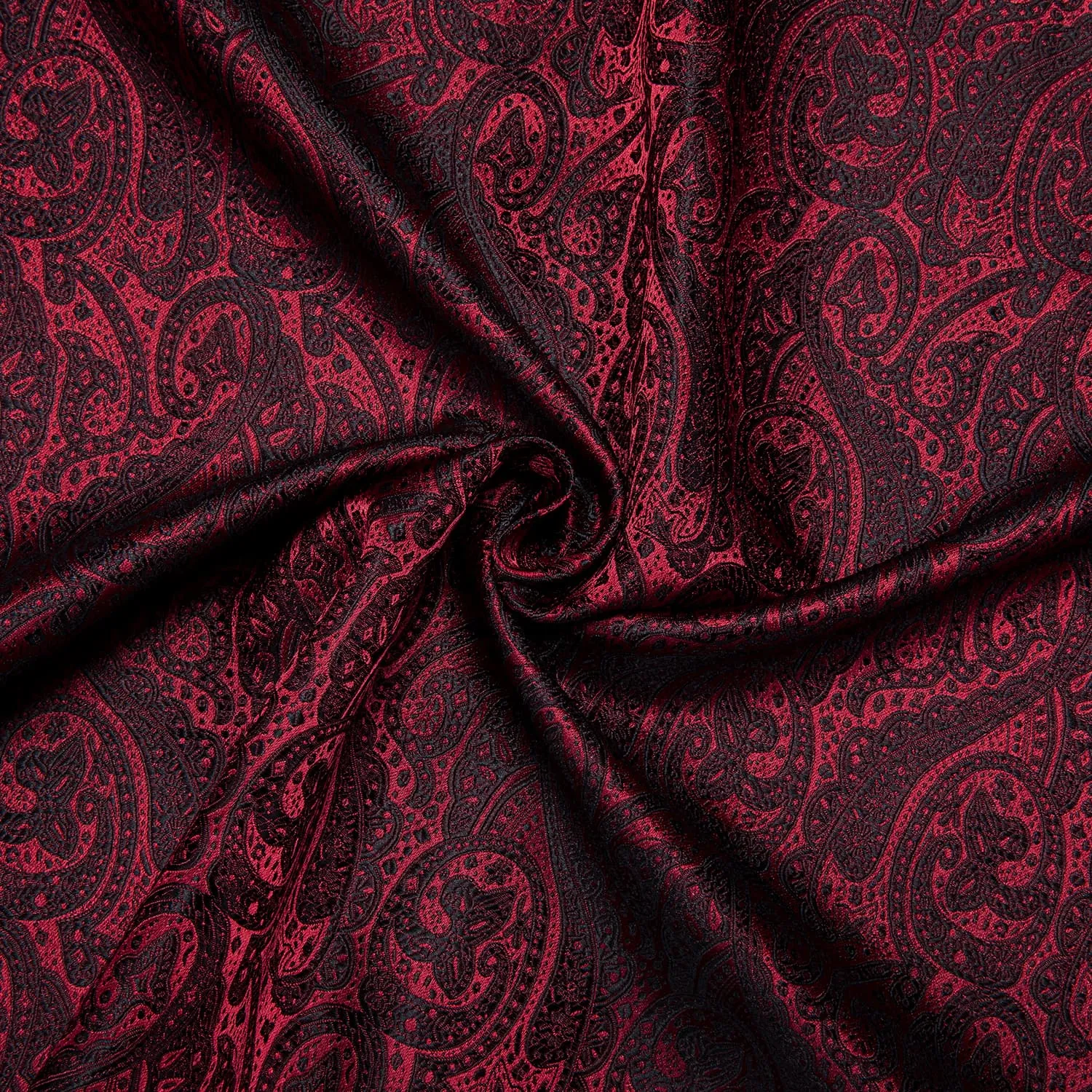 Hi-Tie Paisley Shirt DarkRed Mens Button Down Shirt