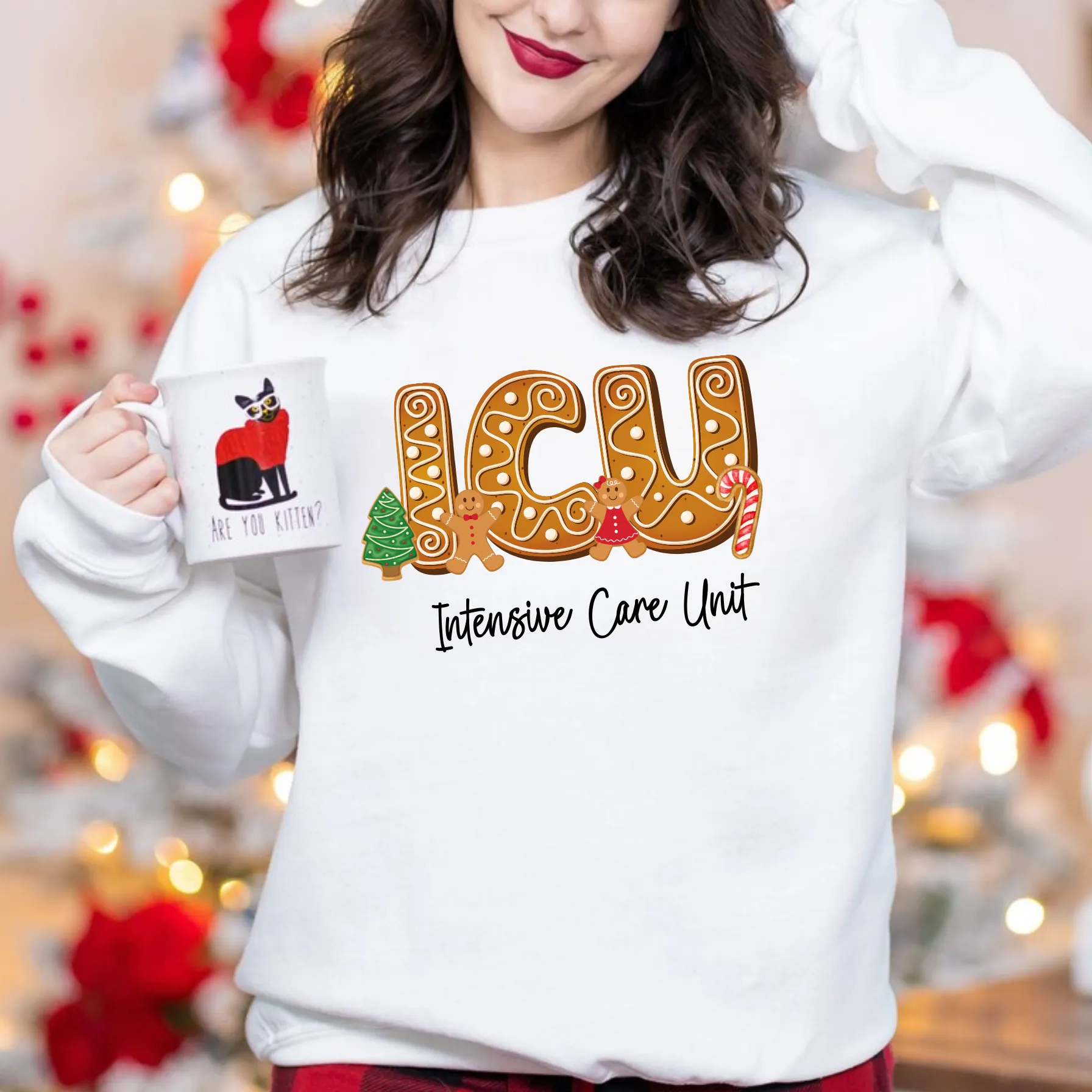 ICU Nurse Christmas Sweatshirt