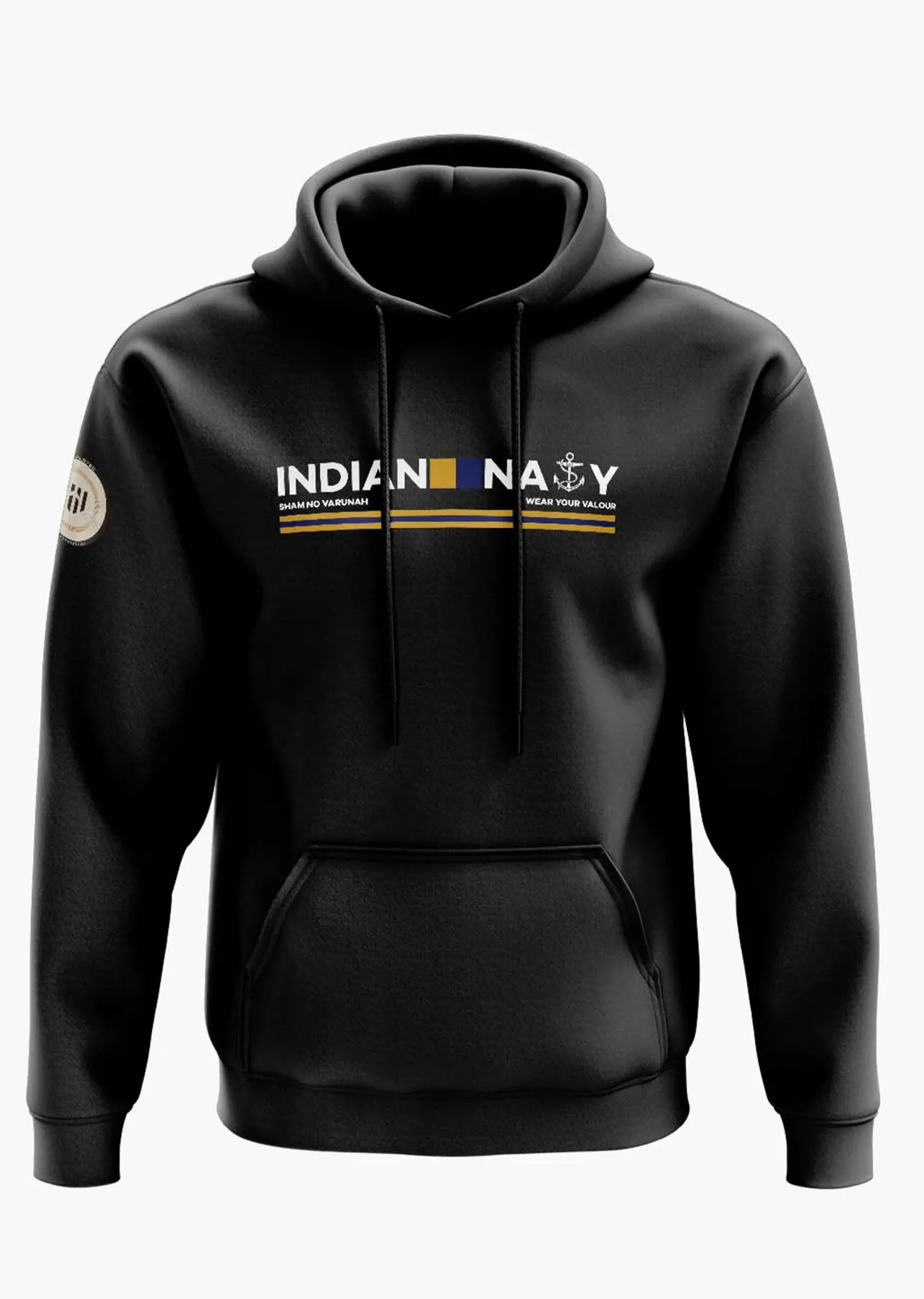 Indian Navy Admiral Snow Soft Premium Hoodie