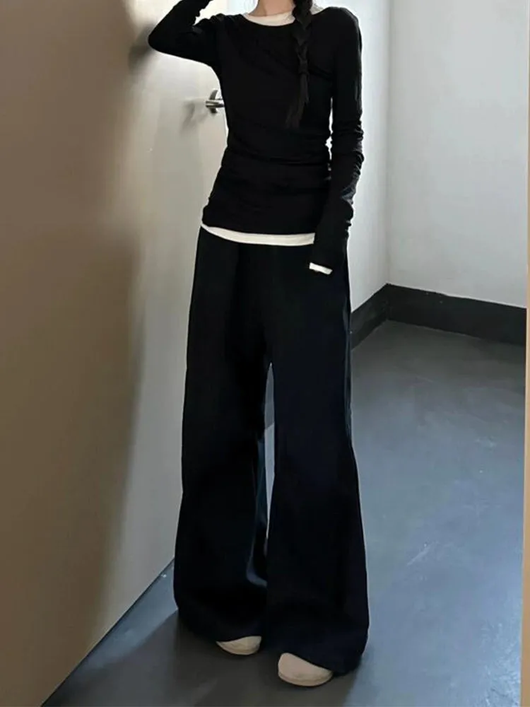 Jayden Velvet Wide-Leg Sweatpants