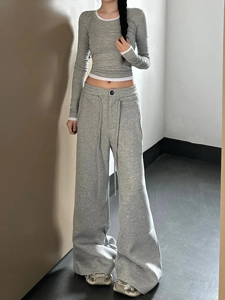 Jayden Velvet Wide-Leg Sweatpants