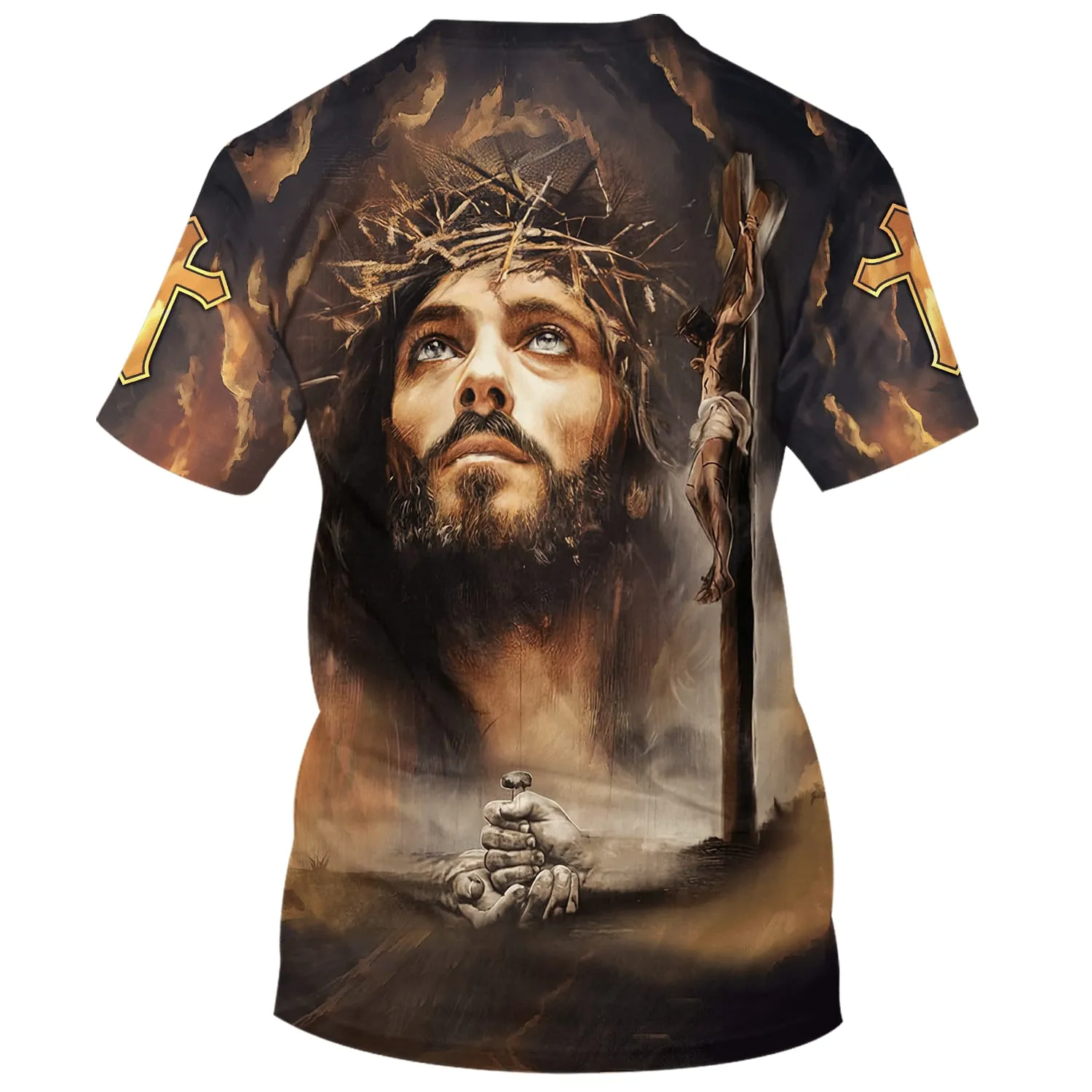 Jesus Christ Crucified 3d Shirts - Christian T Shirts For Men And Women