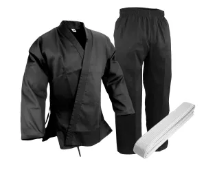 Karate Uniform, Student, Light Weight, Black