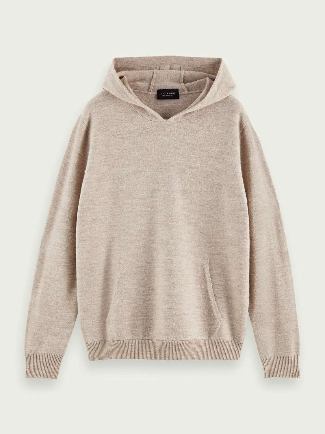 Knitted Relaxed Hoodie (Beached Melange)