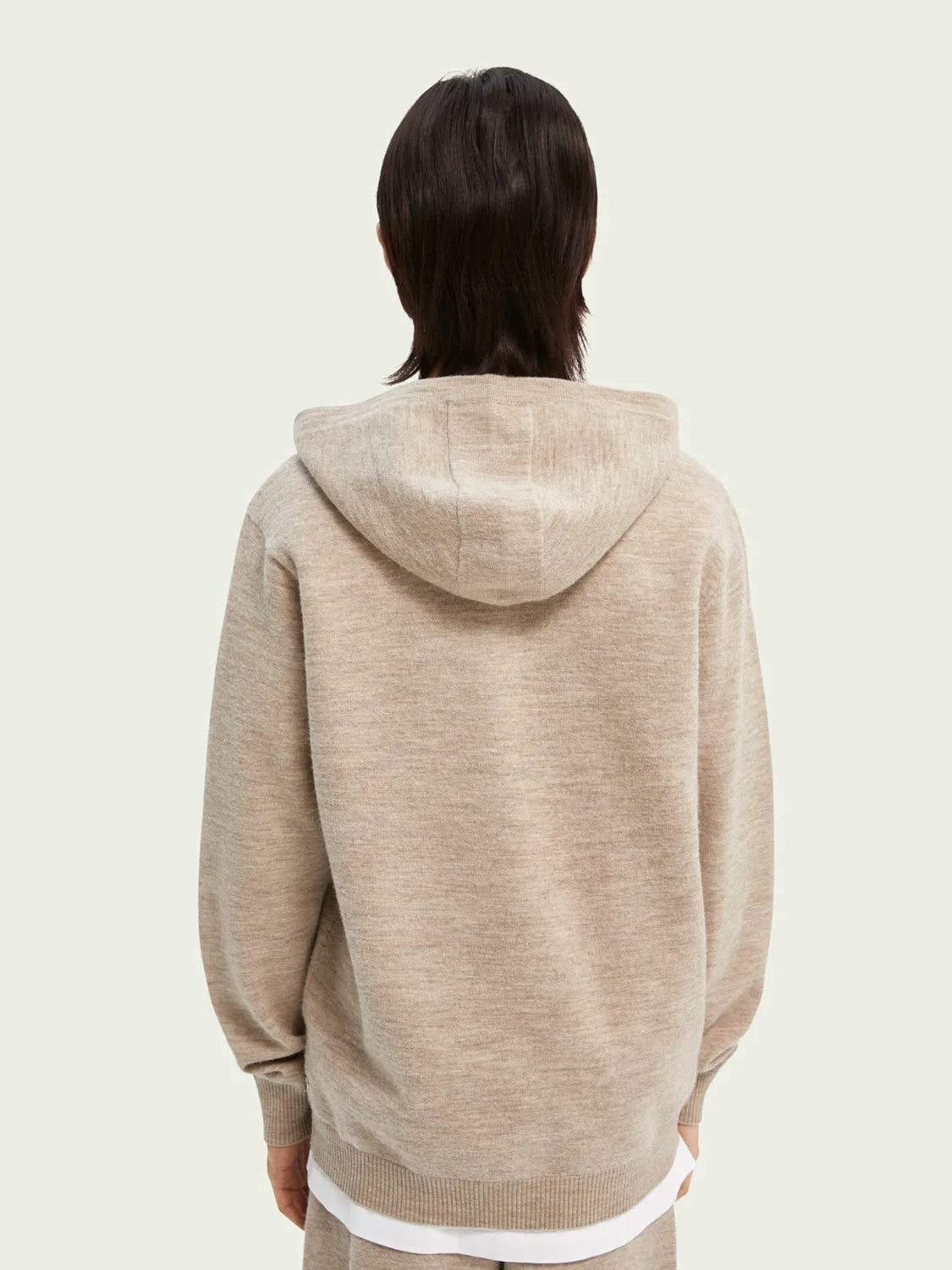 Knitted Relaxed Hoodie (Beached Melange)