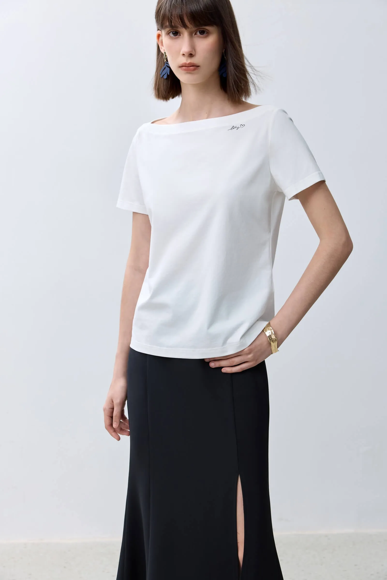 LILY Basic Versatile Short-Sleeve T-Shirt