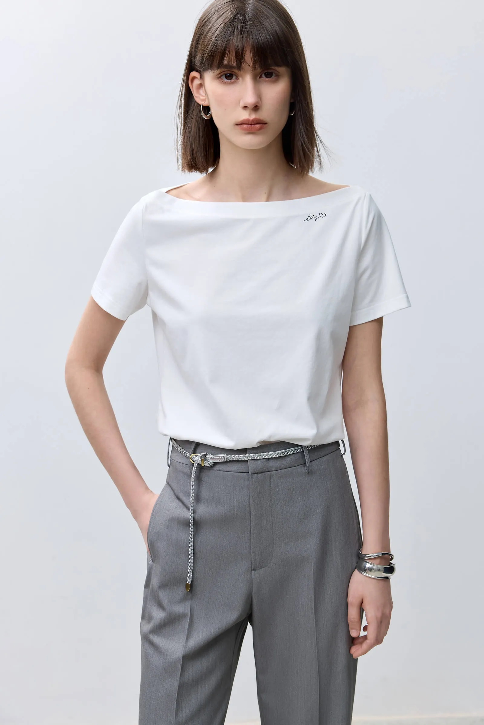 LILY Basic Versatile Short-Sleeve T-Shirt