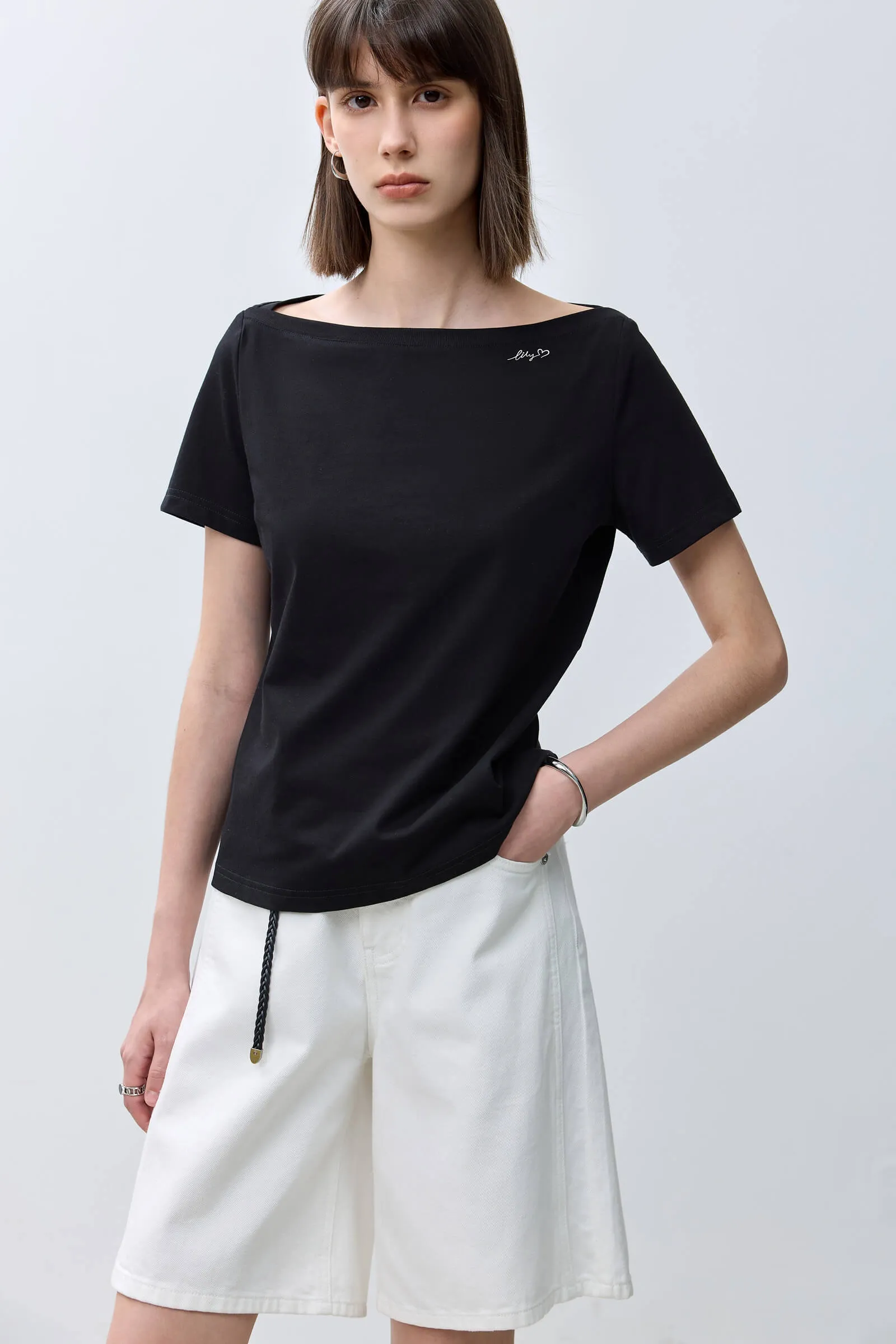 LILY Basic Versatile Short-Sleeve T-Shirt