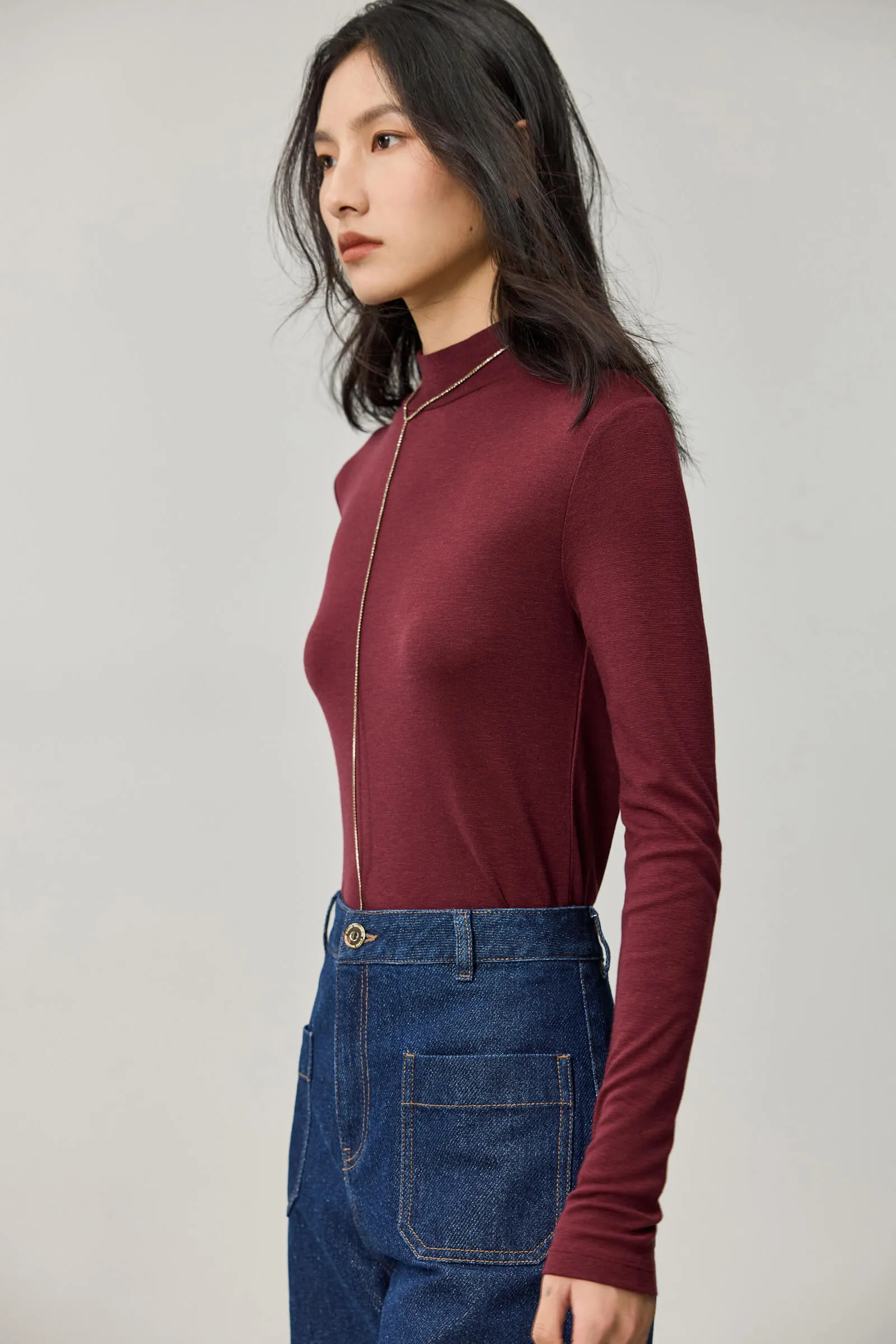 LILY Versatile Lyocell Long Sleeve T-Shirt