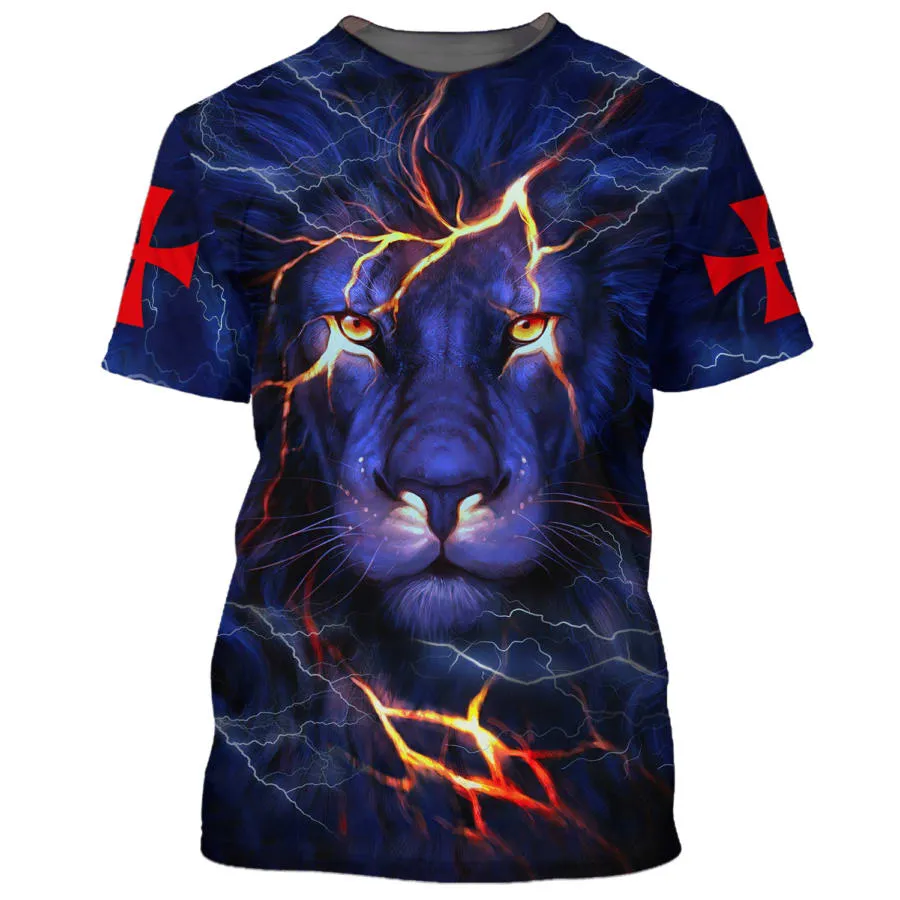 Lion Way Maker Miracle Worker Promise Keeper 3d Shirts - Christian T Shirts For Men And Women