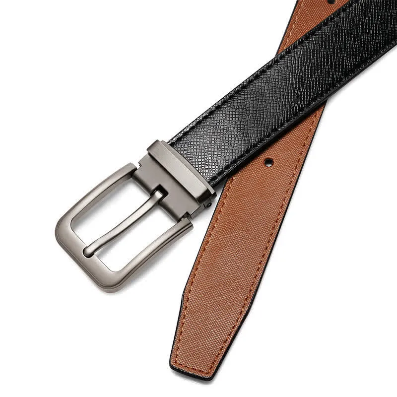 Men's Black Snake Stylish Leather Belt