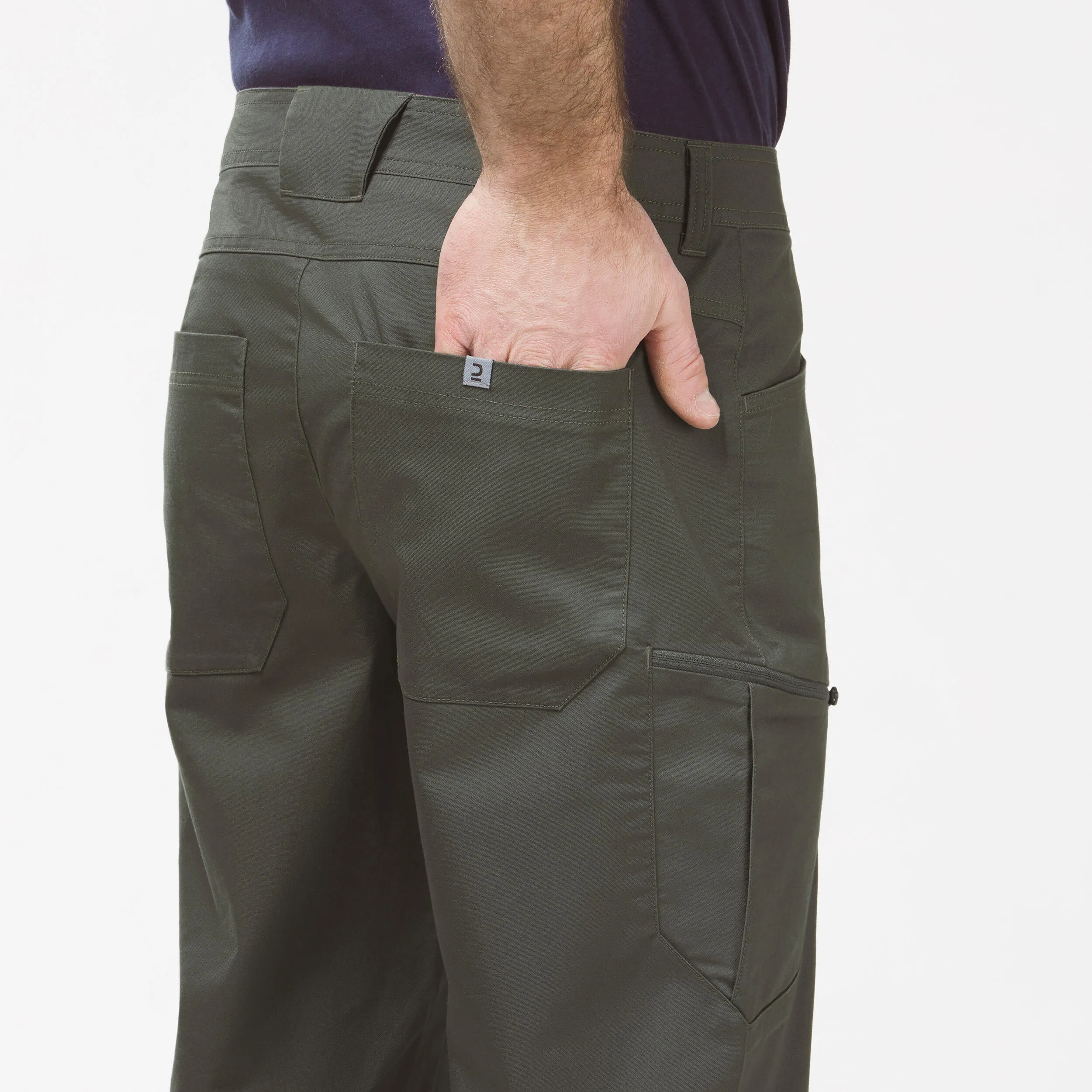 Men's hiking trousers Quechua NH500 Regular, khaki