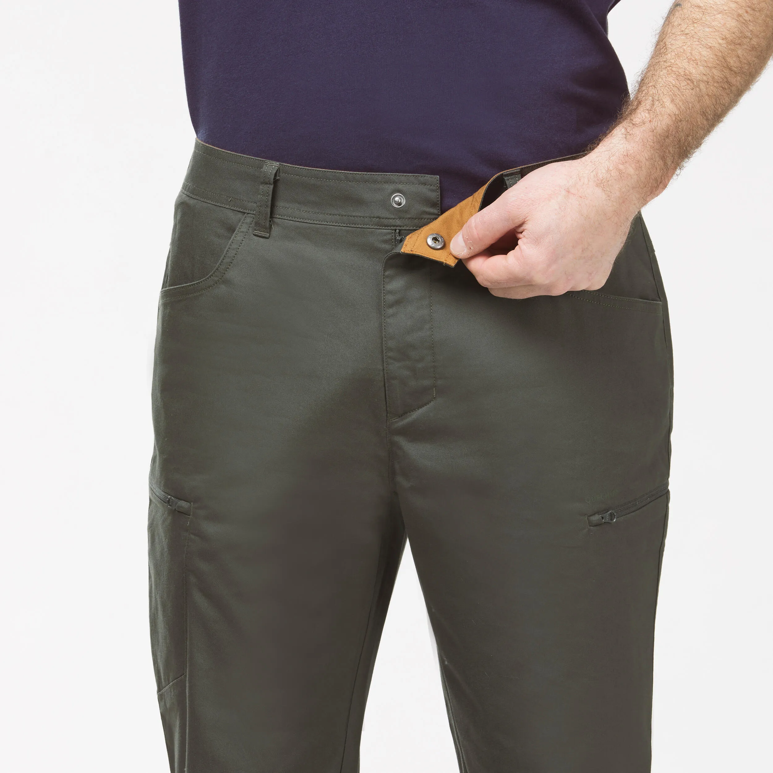 Men's hiking trousers Quechua NH500 Regular, khaki