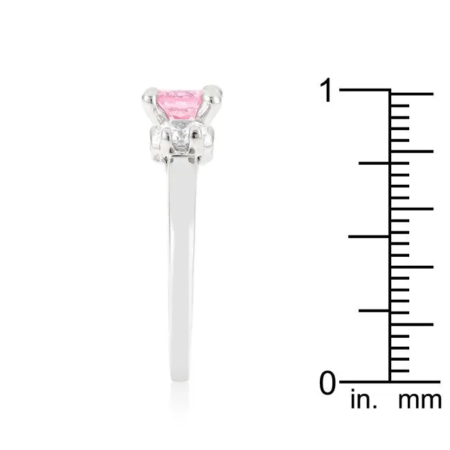 Mini Pink Ice Triplet Ring