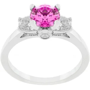 Mini Pink Ice Triplet Ring