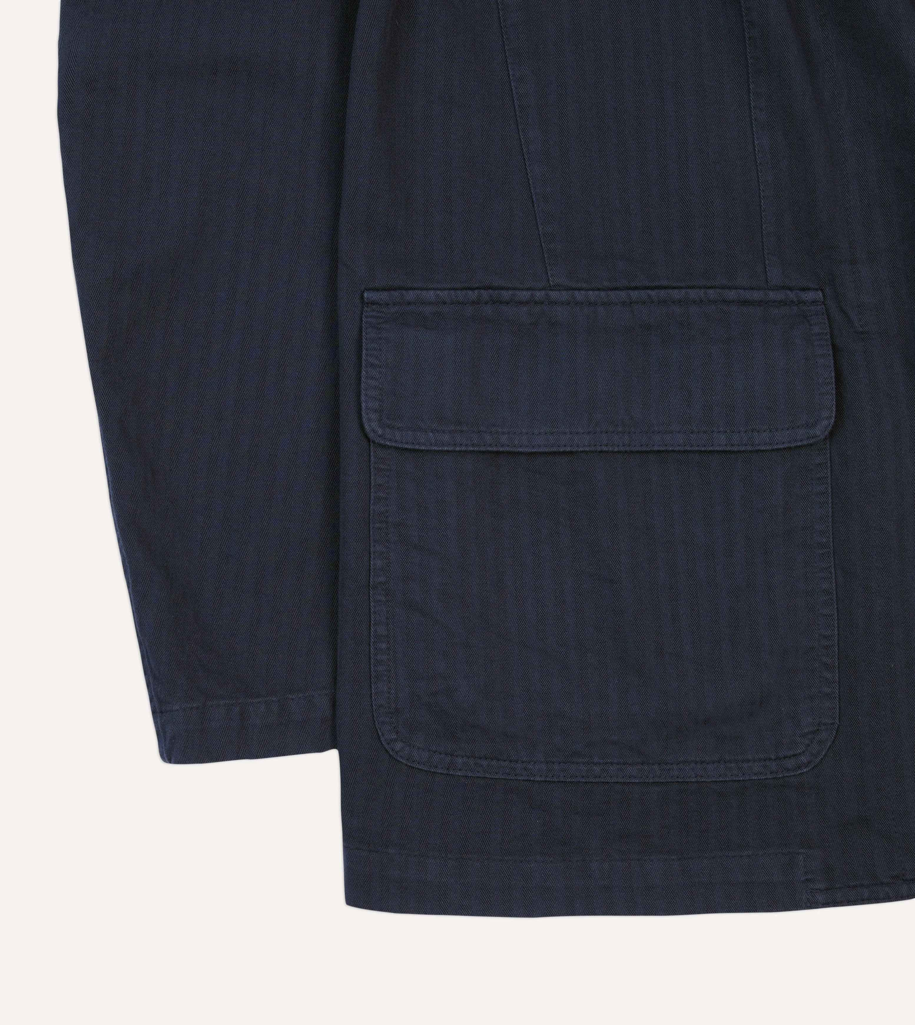 Navy Herringbone Cotton Games Blazer Mk. I