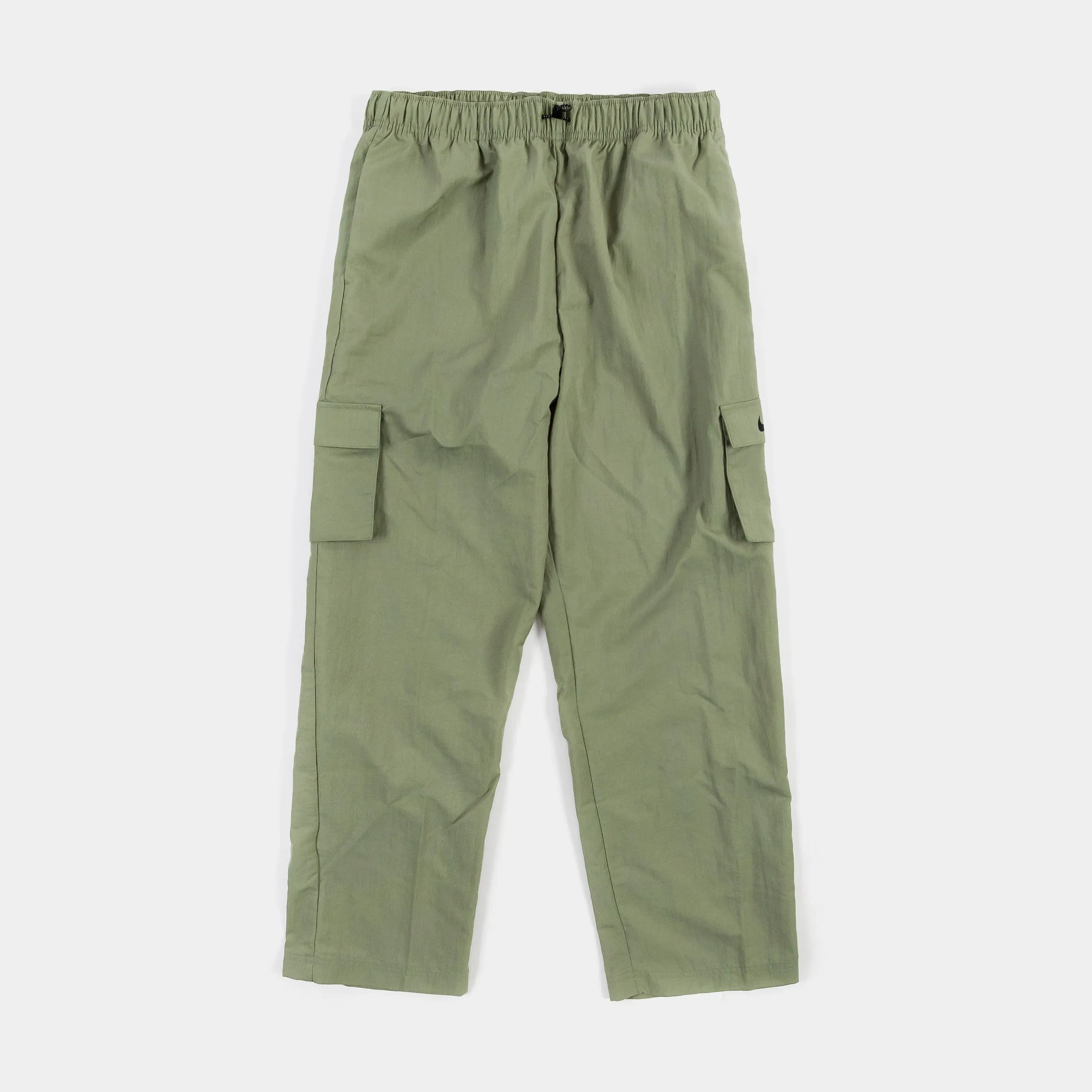 NSW Essentials High-Rise Woven Cargo Womens Pants (Green)