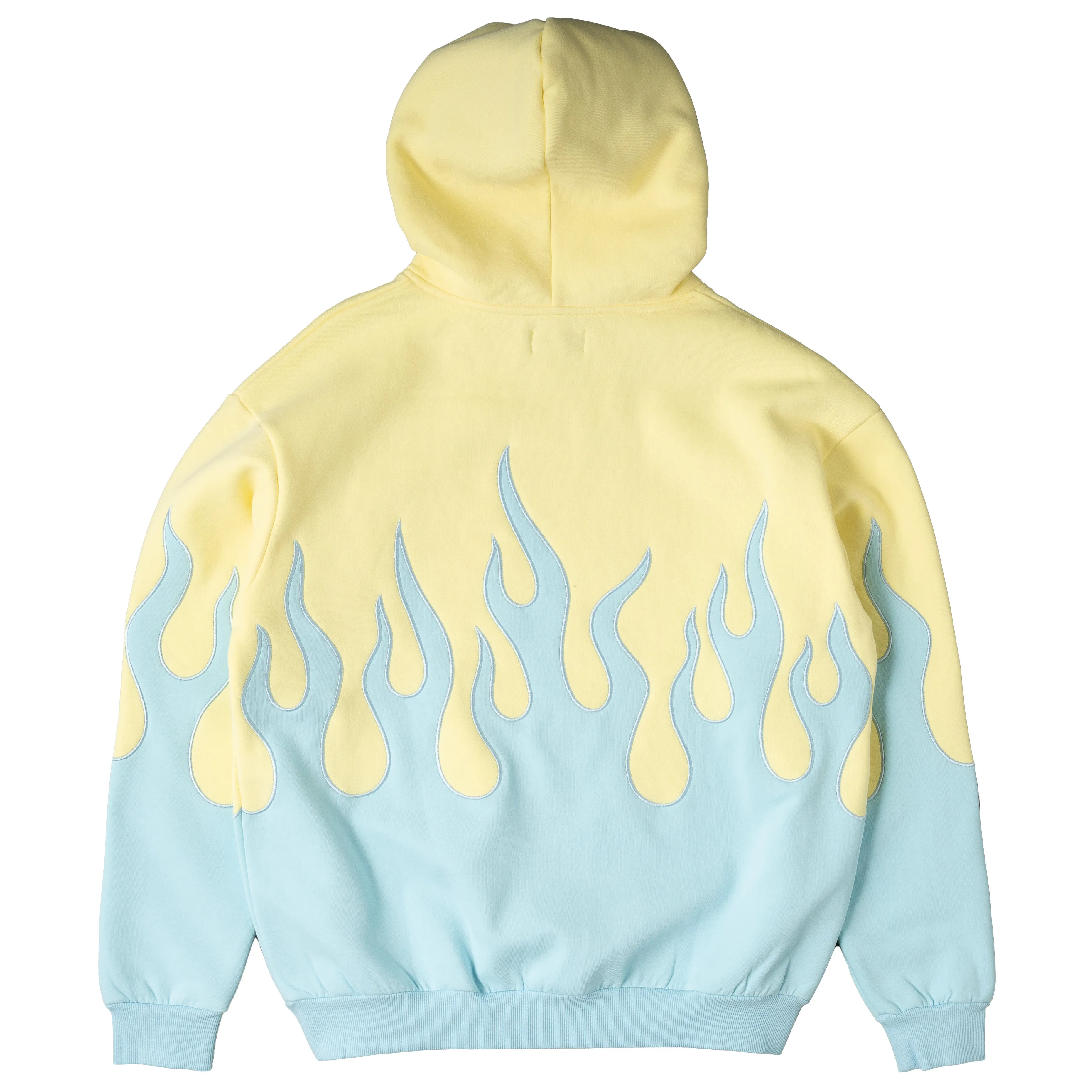 OVERSIZED PREMIUM HEATER HOODIE - YELLOW / BLUE