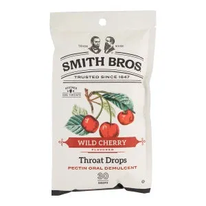 Smith Bros Cough Drop Wild Cherry 4oz Bag