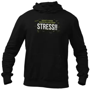 Stress Hoodie Unisex Hoodie Black