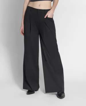 Supima Mid-rise Wide Leg Pants