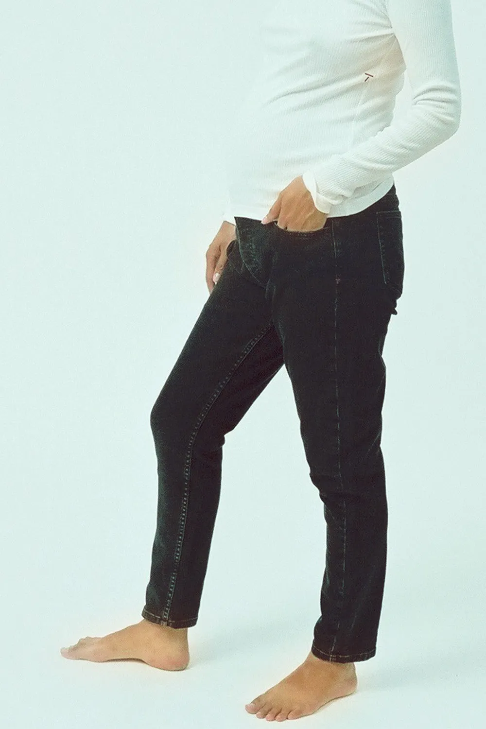 TMRW (To The Moon, Honey x TMRW) Hepburn Maternity Jeans - Original Black