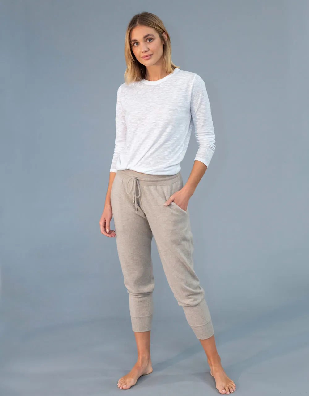 Un-Dyed Relaxed Pants in Stone