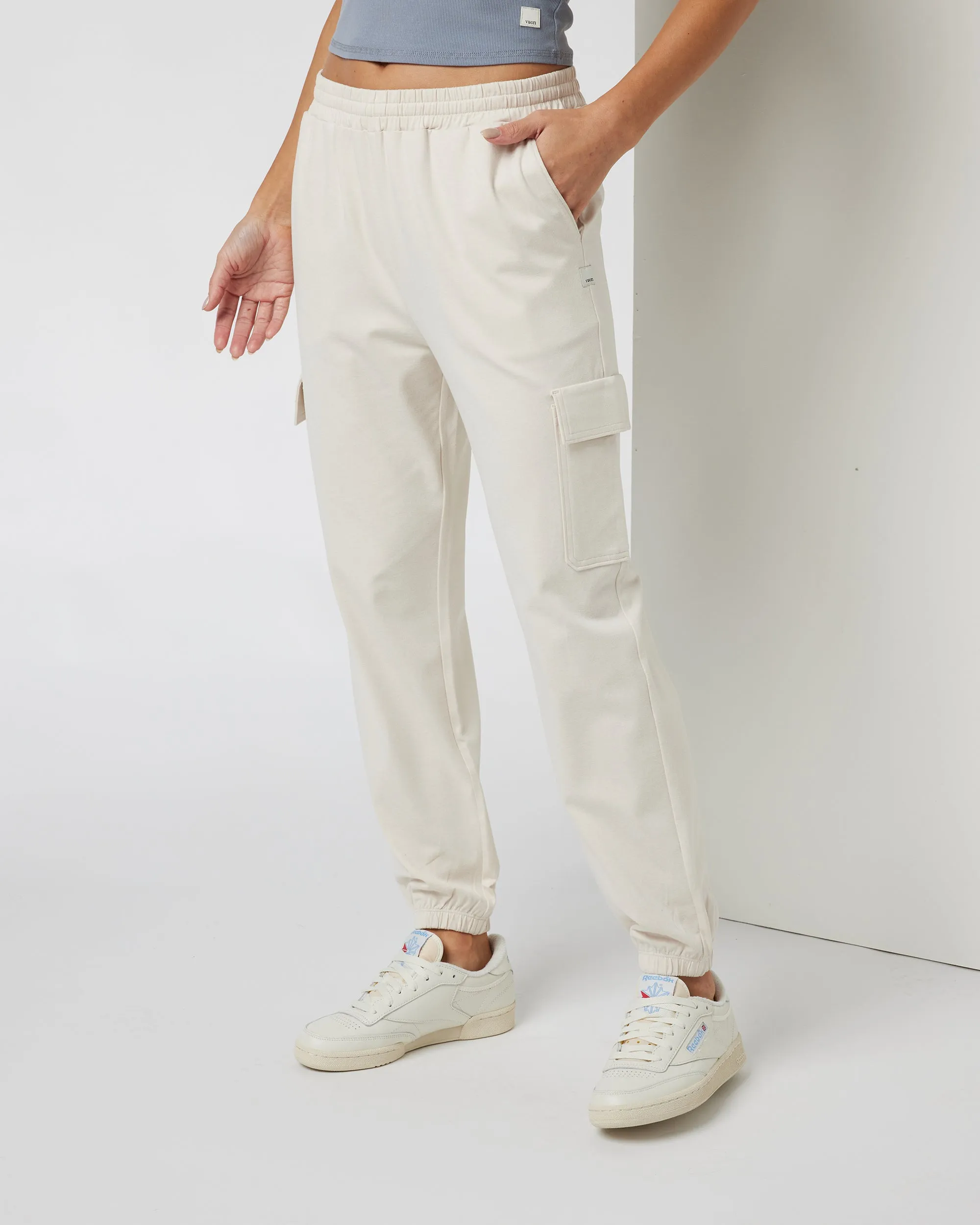 Vuori Boyfriend Cargo Jogger - MILKWEED HEATHER